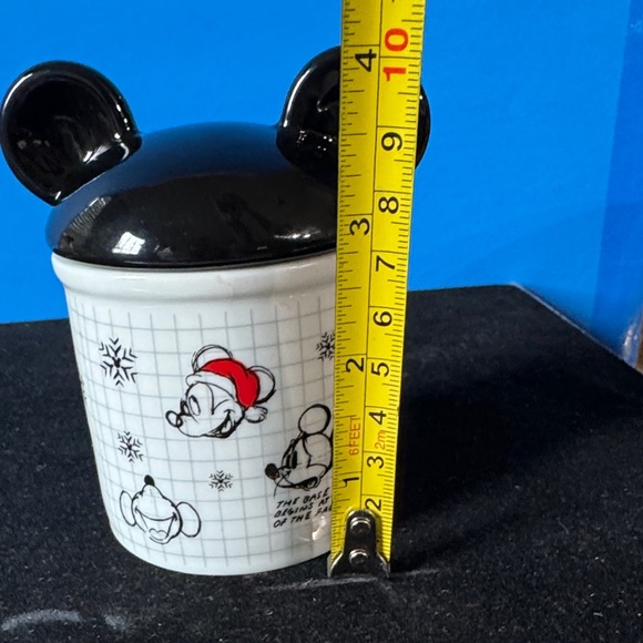 DISNEY MICKEY MOUSE SKETCHBOOK SMALL CERAMIC SUGAR/TRINKET CONTAINER - Picture 9 of 10